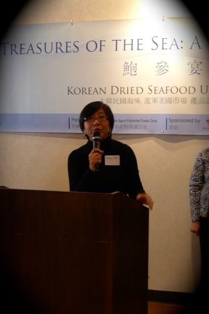 Wendy Chan at Treasures of the Sea - Korean Dried Abalone and Sea Cucumber