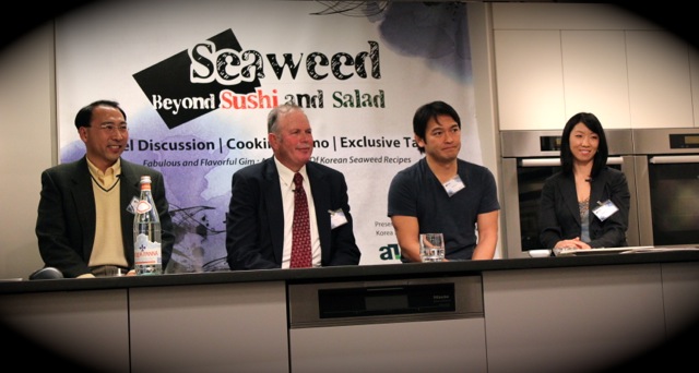 Charles Yarish, Jang Kyun Kim, Bun Lai of Miya, Maggie Moon of FreshDirect at Korean Seaweed - Beyond Sushi and Salad - New York event