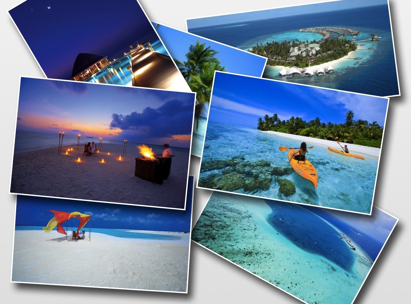 網上馬爾代夫優美景色圖像合成